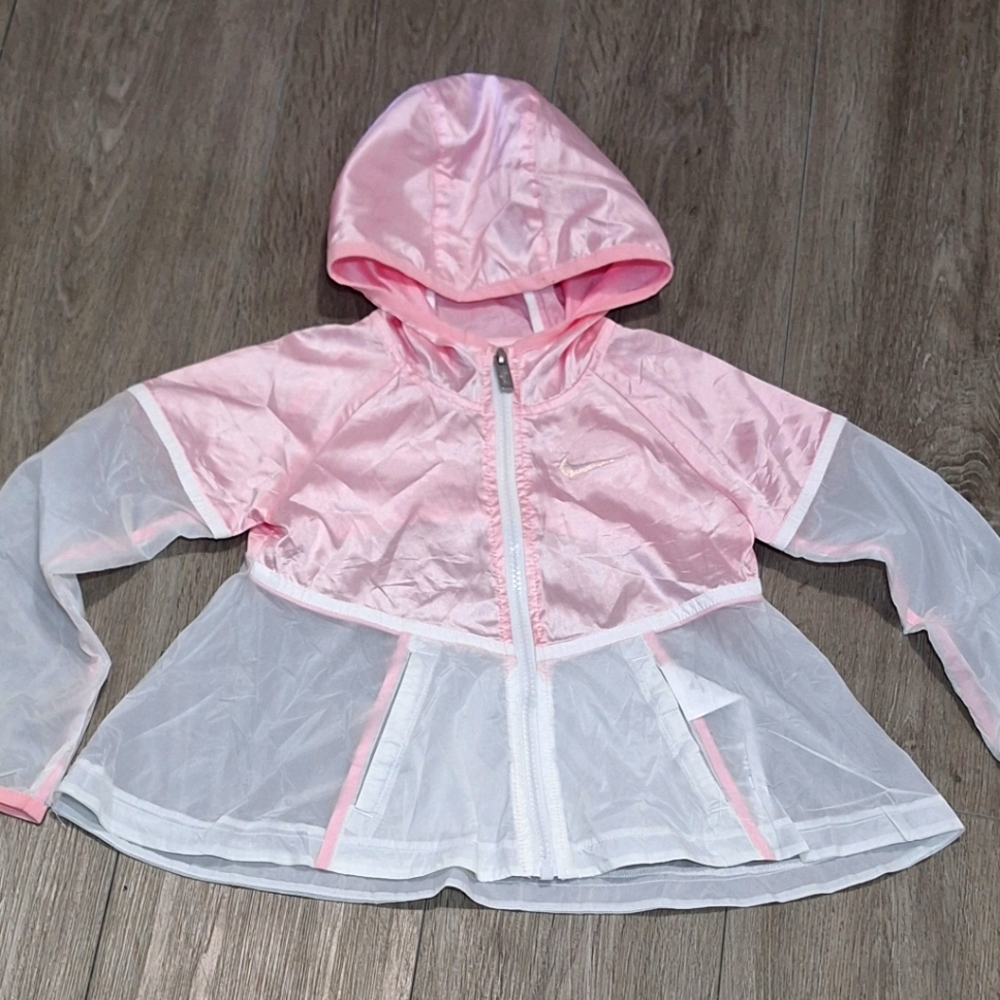 Nike Windrunner Jacket Girl Toddler Size 4 Windbreaker-Rain Coat
